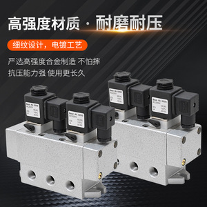 Válvula direccional tipo carrete serie K, tamaño de puerto de 1/2 pulgada, para medios gaseosos, normalmente abierta, válvula de control neumática para acerías - Product Image 2
