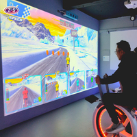 Simulador de Bicicleta Interactivo para Competencia Multijugador, Escenas de Ejercicio Físico, Simulador de Carreras de Ciclismo para Interiores y Exteriores