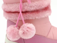 Bottes d'hiver pour enfants YL-1997, de haute qualité, tendance, roses, imperméables, en fausse fourrure, chaudes, avec fourrure