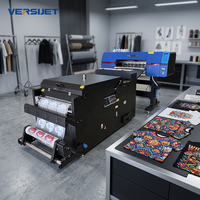 Versijet 60cm Printer DTF Semi-Otomatis Kelas Atas Baru dengan Dual Printhead I3200 Tinta Pigment 1 Tahun Garansi Transfer Panas Digital untuk Kaos