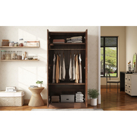 Lit mezzanine en bois avec table, fabriqué en Chine, signifiant en ourdou « armoire », Ouganda