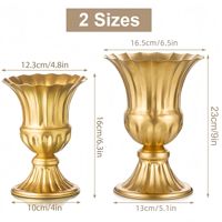 Lot de Vases Métalliques Multi-Tailles pour Décoration de Mariage, Hôtels et Maisons – Idéal pour Arrangements Floraux et Décoration de Table