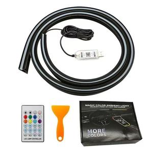 Barra de Luces <span class=keywords><strong>LED</strong></span> Ambientales <span class=keywords><strong>para</strong></span> Parabrisas Delantero Universal de 150 cm, Luces RGB <span class=keywords><strong>para</strong></span> Automóvil con Control Remoto por Aplicación USB, Luces de Colores <span class=keywords><strong>para</strong></span> Automóvil - Product Image 2