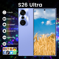 Nouveauté 2025 : Smartphone S26 ULTRA 5G LTE, Écran HD 7,3 Pouces, Appareil Photo 108MP, Processeur Deca Core Snapdragon Série 800, Téléphone Android