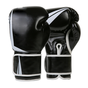 Skyhope-D Gants de <span class=keywords><strong>boxe</strong></span> antidérapants en PU <span class=keywords><strong>blanc</strong></span> avec logo personnalisé de 14oz avec fermeture Velcro et ajustement universel pour l'entraînement sportif des adultes - Product Image 1
