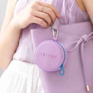 Monedero Redondo de PVC con Logotipo Personalizado, Mini Bolsa con Cierre para Auriculares, Llaves, Dinero en Efectivo y Accesorios Pequeños, Venta al Por Mayor - Product Image 4