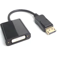 Adaptateur Displayport DP vers DVI femelle, Port d'affichage vidéo, convertisseur de câble pour PC portable, noir, x 25cm