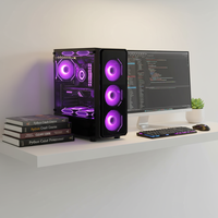 Boîtier PC ATX Pcooling, nouveau produit, châssis de bureau, boîtier de jeu en verre trempé
