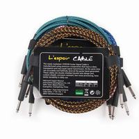 Lespoir Factory Direct Câble de guitare de haute qualité avec 6.5 Jack Logo personnalisé Amplificateur de pédale de basse Utilisation 3M 6M 10M longueurs