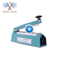 Scelleuse à impulsions pour sacs en plastique Bespacker PFS-200, scelleuse manuelle semi-automatique portable