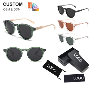 サングラス女性用偏光サングラス,新デザイナーTR90透明ラウンドフレーム - Product Image 1