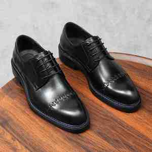 Chaussures habillées pour hommes, style rétro, à lacets, imperméables, antidérapantes, amortissantes et respirantes - Collection Automne - Product Image 5
