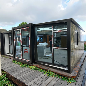 บ้านคอนเทนเนอร์แบบ3ห้องนอนวิลล่าเหล็กสำเร็จรูปแบบขยายได้สำหรับโรงแรมสวนกลางแจ้งการออกแบบสไตล์จีน - Product Image 1