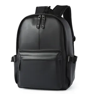 Rucksack Laptop Rucksack Kunstleder Schultaschen Herren Damen Rucksack wasserdicht Jugendliche Freizeit Tagespaket Geschäfts-Rücksack