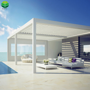 Persienne de jardin motorisée <span class=keywords><strong>en</strong></span> usine OEM Pergola <span class=keywords><strong>en</strong></span> aluminium 3x3 3x4 4x4 <span class=keywords><strong>4x6</strong></span> 6x4m Gazebo <span class=keywords><strong>en</strong></span> aluminium avec <span class=keywords><strong>bois</strong></span> traité sous pression naturel - Product Image 3