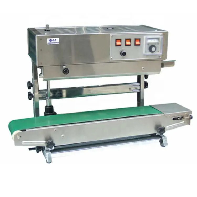 Industrial manufacturer vertical continuous heating plastic bag sealing machine for small bag pouch sealer price