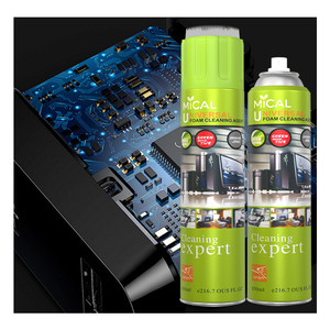 Espuma Limpiadora Multiusos, Fórmula Amigable con los Materiales, Limpiador de Espuma para Interiores de Automóviles, Limpiador de Espuma en Aerosol para Zapatos - Product Image 1