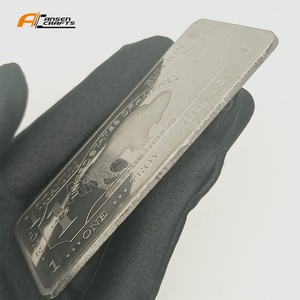 Personalizado 1oz Pureza 99.9% Animal <span class=keywords><strong>Buffalo</strong></span> Una onza troy Barra de titanio para uso escolar Pantalla Ventas al por mayor - Product Image 1