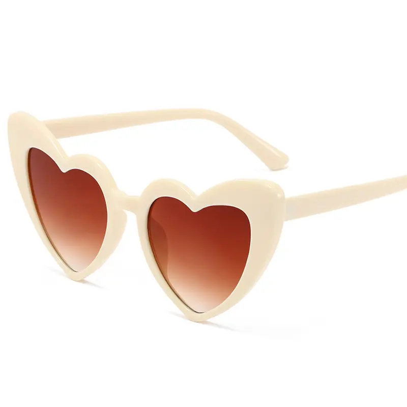 2022 Mới Tình Yêu Ngọt Ngào Tình Yêu & Hoa Hồng Hearts Hồng Babe Cô Dâu Kính Râm Thời Trang Bán Buôn Peach Heart Shaped Shades Sunglasses