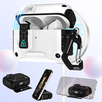 Casing Pelindung Magnetik Otomatis untuk AirPods Pro 3 2 dengan Penyangga Ponsel & Gantungan Kunci Carabiner, Penutup Pelindung Earphone yang Kokoh