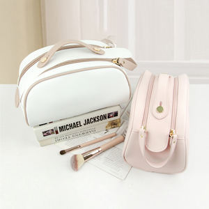 תא רוכסן כפול תיק קוסמטי נשים קיבולת גדולה נסיעות ילקוט - Product Image 6