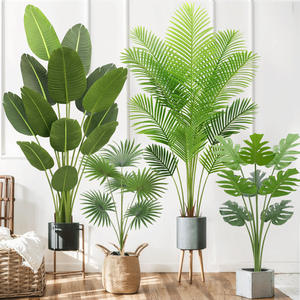 Piante Artificiali Tropicali Personalizzate, Durevoli ed Ecologiche per Interni/Esterni, Decorazione Casa, Bonsai in PU Morbido PVC, Palme Kwai a Ventaglio - Product Image 6