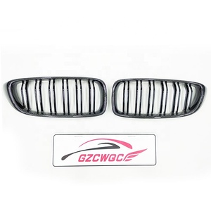 Grilles de <span class=keywords><strong>Calandre</strong></span> en Fibre de Carbone pour <span class=keywords><strong>BMW</strong></span> Série 4 F32 F33 <span class=keywords><strong>F36</strong></span> M3 F80 M4 F82 F83 2013-2018 Grille de Pare-Chocs Avant à Double Lame - Product Image 4