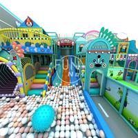 Aire de jeux intérieure professionnelle personnalisable OEM/ODM avec grands toboggans et trampoline pour enfants, idéale pour centre commercial