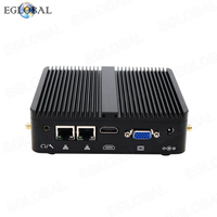 Nouveaux mini-PC barebone avec processeur Celeron J4125/J4105/N4100 en option, version DDR4, prise en charge de la double LAN, HD VGA, 2RS232, WIN10, mini-PC de poche