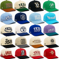 Casquette de baseball non structurée de haute qualité avec logo brodé en relief 3D personnalisé, en coton bicolore, 5 ou 6 panneaux, style snapback, vente en gros