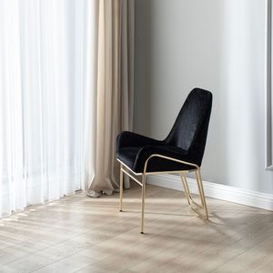 Rosse Modern Upholstered <b>Dining</b> <b>Chair</b> with Stainless Steel Legs Luxury Home Office Furniture From Turkey - Product Image 1