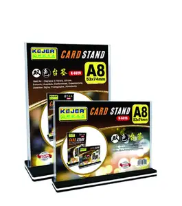 Kejea תפריט stand דוכן תצוגת פרסום עסקים כרטיס תצוגה מחזיק A4 A5 דו צדדי שולחן סימן כרטיס מחזיק