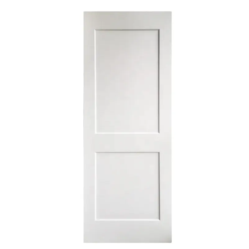 สองแผงปั่นสไตล์ไพรเมอร์สีขาวแกนแข็งภายในไม้ปั่นประตู