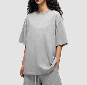 เสื้อยืดแขนสั้นพิมพ์ลายพัฟสำหรับผู้หญิงเสื้อยืดโอเวอร์ไซส์สไตล์อเมริกันไฮสตรีทฤดูร้อน - Product Image 2