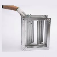 RUIBOYOU – Volet coupe-feu industriel carré en acier galvanisé certifié, multi-lames, à régulation électrique pour systèmes de chauffage CVC