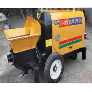 220v Simple Structure Small Stationary Electric Concrete Pump With Mixer