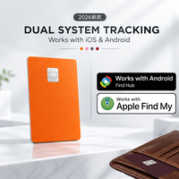 Traceur GPS double système étanche IP68 avec recharge sans fil, format carte minimaliste pour le contrôle des stocks d'entrepôt