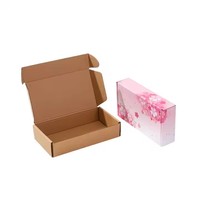 Boîte à pizza en carton ondulé E-Flute de taille personnalisée, vente chaude, carton biodégradable pour l'expédition de pizzas