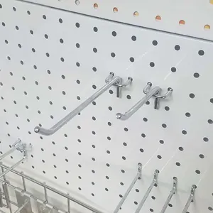 Factory Metal Chrome Supermarket Display Hook For Pegboard