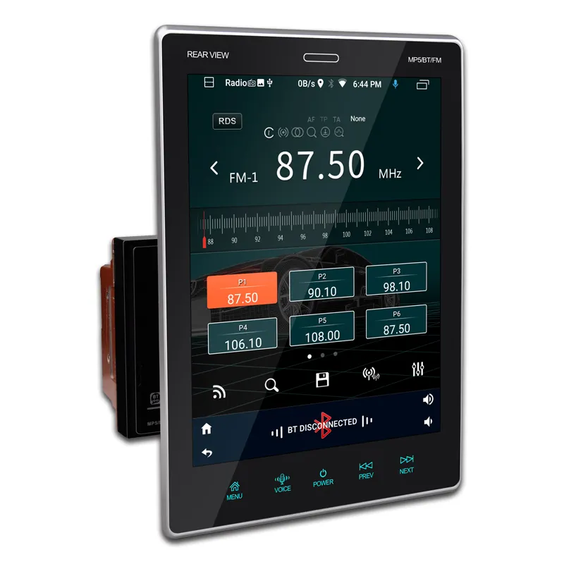 Radio para coche Universal Android 9,0, pantalla capacitiva ajustable IPS 2.5D de 9,5 pulgadas