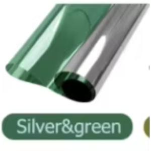 Film de fenêtre PET auto-adhésif noir réfléchissant effet miroir argenté à vision unidirectionnelle pour la protection de la vie privée et le contrôle solaire des bâtiments - Product Image 5