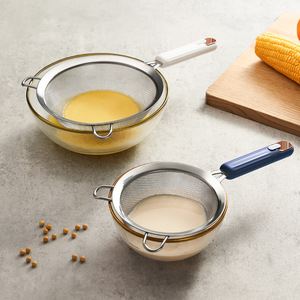HeDou Flour Sieve Stainless Steel Manual Baking Filter Household Handheld Strainer 32Cm - Product Image 1