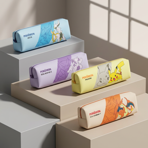 pokemon Plush Pencil Case Zipper Closure Random Design Korean Kids Stationery Soft Pen <b>Bag</b> Cartoon <b>School</b> Supplies Student - Product Image 2