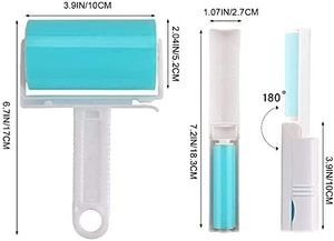 Rouleau adhésif manuel réutilisable pour enlever les poils d'animaux, gel anti-peluches, outil de nettoyage facile pour la maison, pour chats, chiens, meubles, canapé, tapis, poussière - Product Image 5
