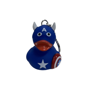 Động vật 3D cao su vịt PVC keyrings, bóp với âm thanh nhựa Keychains - Product Image 3