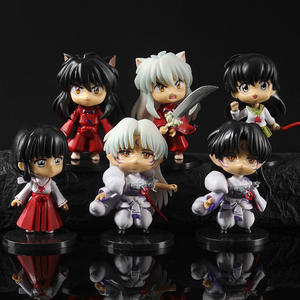 6 pièces/ensemble figurines d'anime japonais <span class=keywords><strong>Inuyasha</strong></span> Sesshoumaru Kagome <span class=keywords><strong>Kikyo</strong></span> figurines d'action en Pvc pour la décoration - Product Image 2