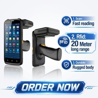 PDA UHF RFID Resistente de 5.72 Pulgadas para Escáner de Códigos de Barras, Código QR, Red 4G, Terminal Portátil con Escáner, Terminal Portátil PDAS
