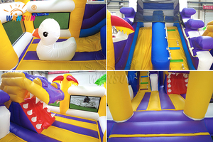 WINSUN <b>Inflatable</b> Tropical Bouncy Castle with Slide PVC Waterproof CE Certified for Kids Party Amusement Park Custom Logo - Product Image 6
