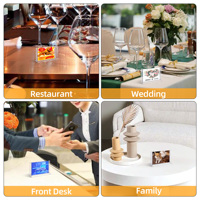 Porte-affiches en plastique double face en plexiglas transparent pour restaurant, bureau, magasin, maison, cadre photo, affichage
