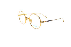 スーパーオーヴォ 18K純金デザイン オプティカルフレーム アイウェアフレーム メガネ チタン 在庫あり チタン製オプティカルフレーム - Product Image 3